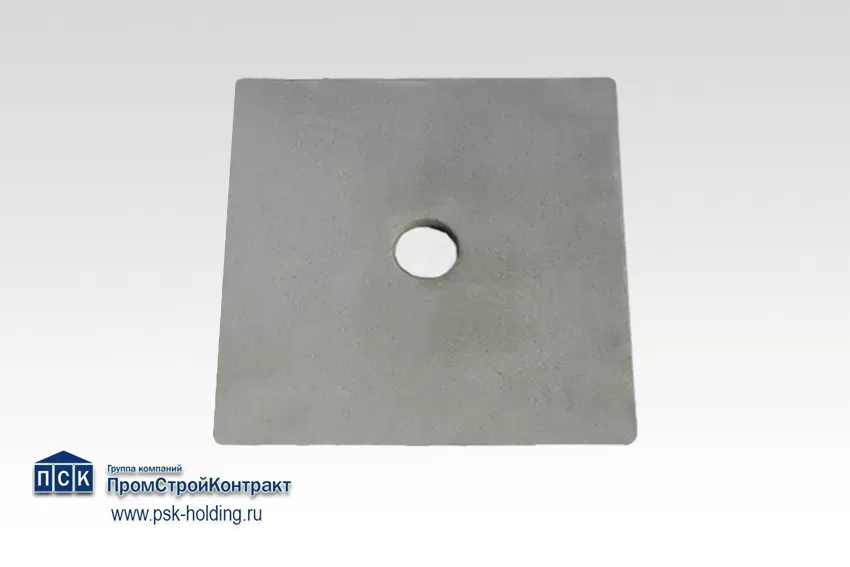 Плата (шайба) 10x120x120, d=22 мм